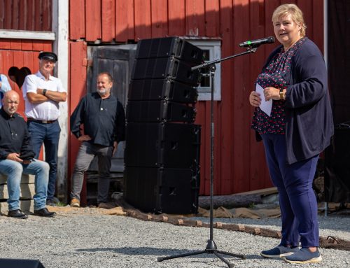 Statsminister Erna Solberg åpnet nytt amfi